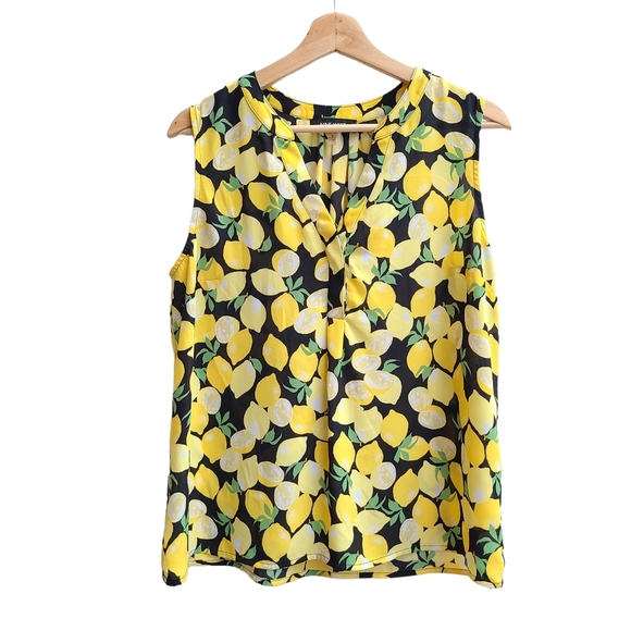 Nine West Tops - Nine West Lemon Print Shirt